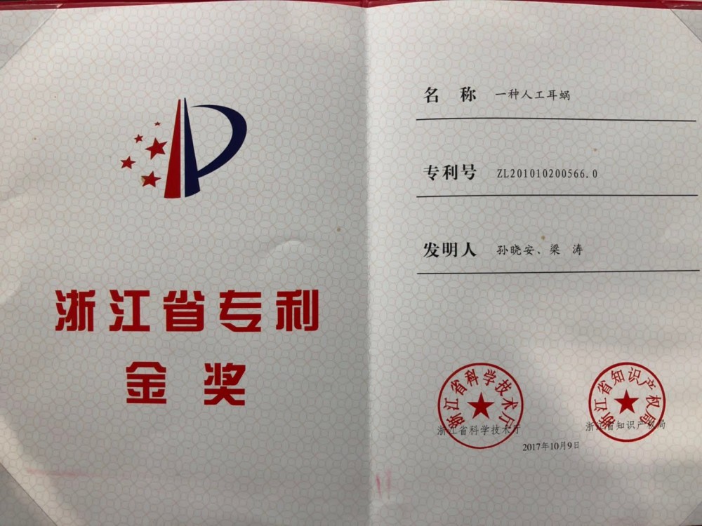 浙江省专利金奖